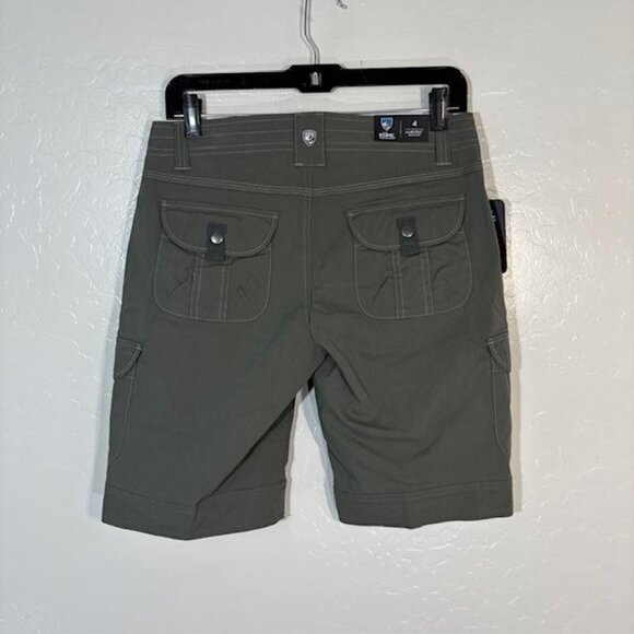 KÜHL Shorts Womens 4 Green Splash 11 Inseam Cargo Hiking Quick Dry Stretch 6084 - Picture 5 of 10
